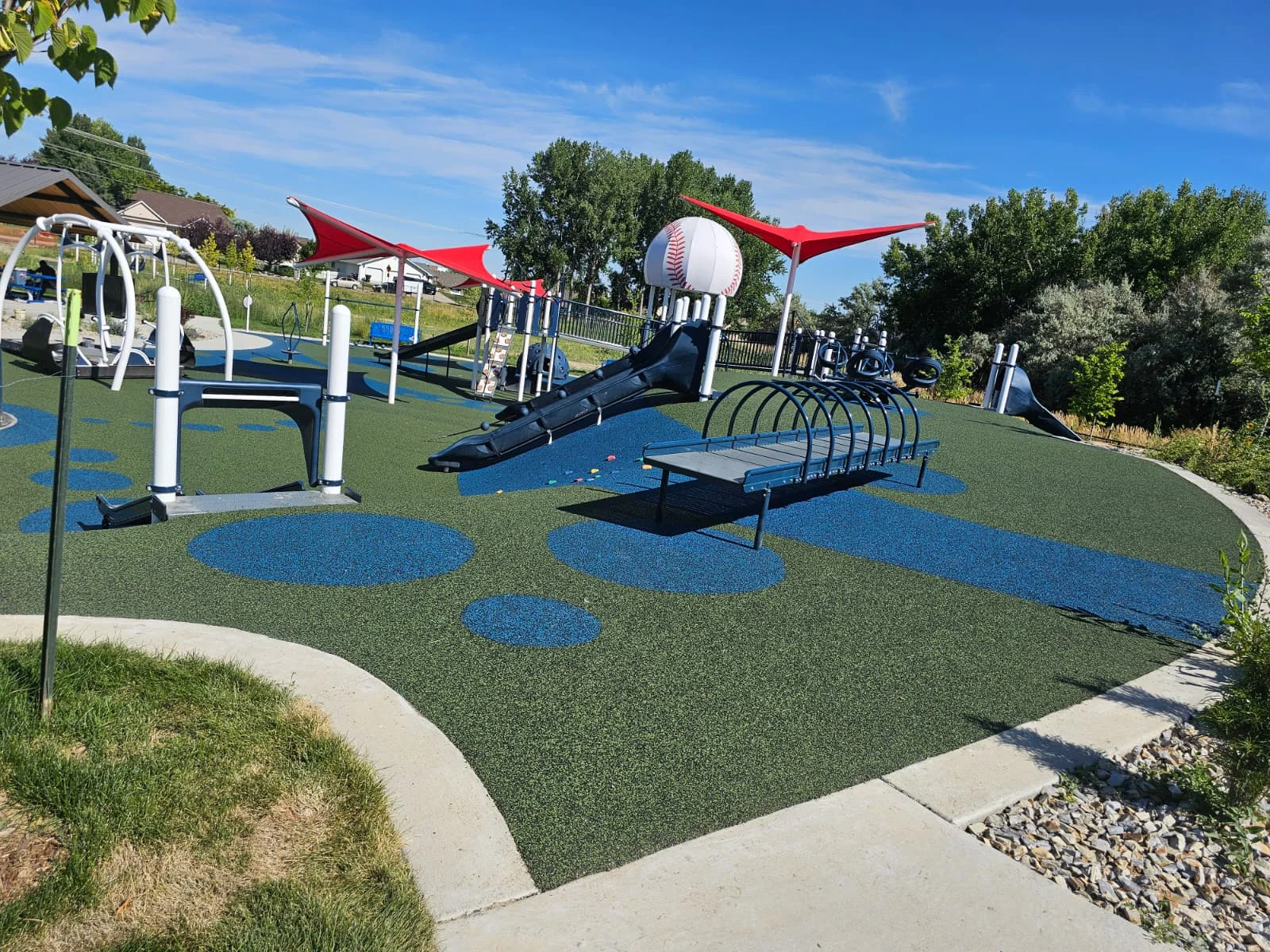 Sustainable playground surface